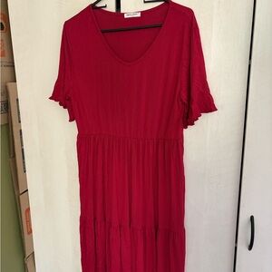 Universal Thread Red Midi Dress